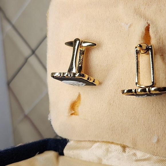 Wedgwood cufflinks black Jasper ⚫️ - Picture 10 of 10